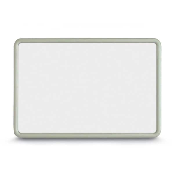 Corkboard, Single Door, Radius Frame, 36x36", Satin/Surf